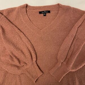 Pink V-Neck Sweater